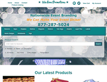 Tablet Screenshot of nationwide-event-branding.com